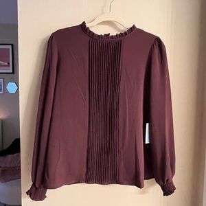 Cece blouse with puff long sleeves